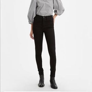 LEVIS 720 HighRise Super Skinny Black Jeans 25X30